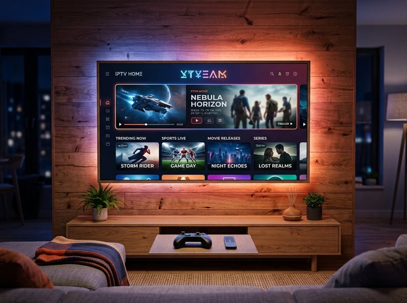 A flat screen TV with a video game console and a remote control.
